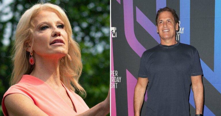 Kellyanne Conway Responds to Mark Cuban's Claims About Trump and Women Kellyanne Conway répond aux affirmations de Mark Cuban sur Trump et les femmes