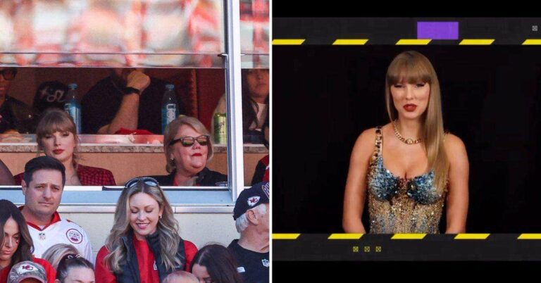 Taylor Swift critiquée pour son message préenregistré aux MTV EMAs pendant qu'elle assiste au match des Chiefs avec Travis Kelce