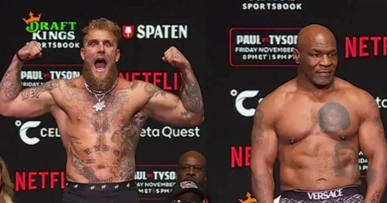 Titre : Netflix garde le silence sur les accusations de trucage du combat Jake Paul-Mike Tyson : un indice troublant émerge.