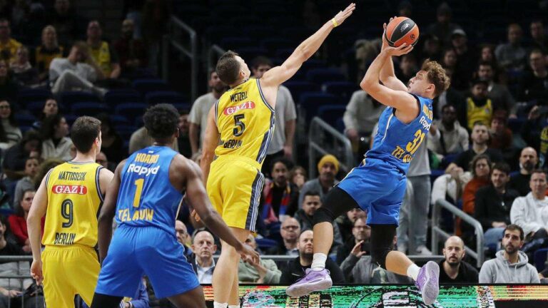 Alba s'incline contre Maccabi : une ambiance sereine dans l'arène de la Ligue Européenne de Basketball