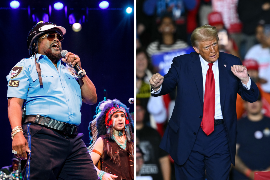 Le leader des Village People célèbre la danse 'YMCA' de Donald Trump