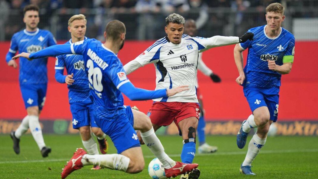 Titre : Match sans vainqueur à Hambourg Le HSV perd l'occasion de s'imposer face à Darmstadt