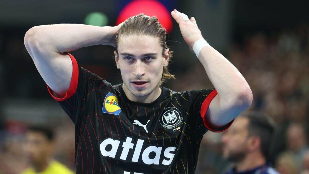 Handball : Dernier entraînement de l'Allemagne avant le match contre l'Italie sans Juri Knorr