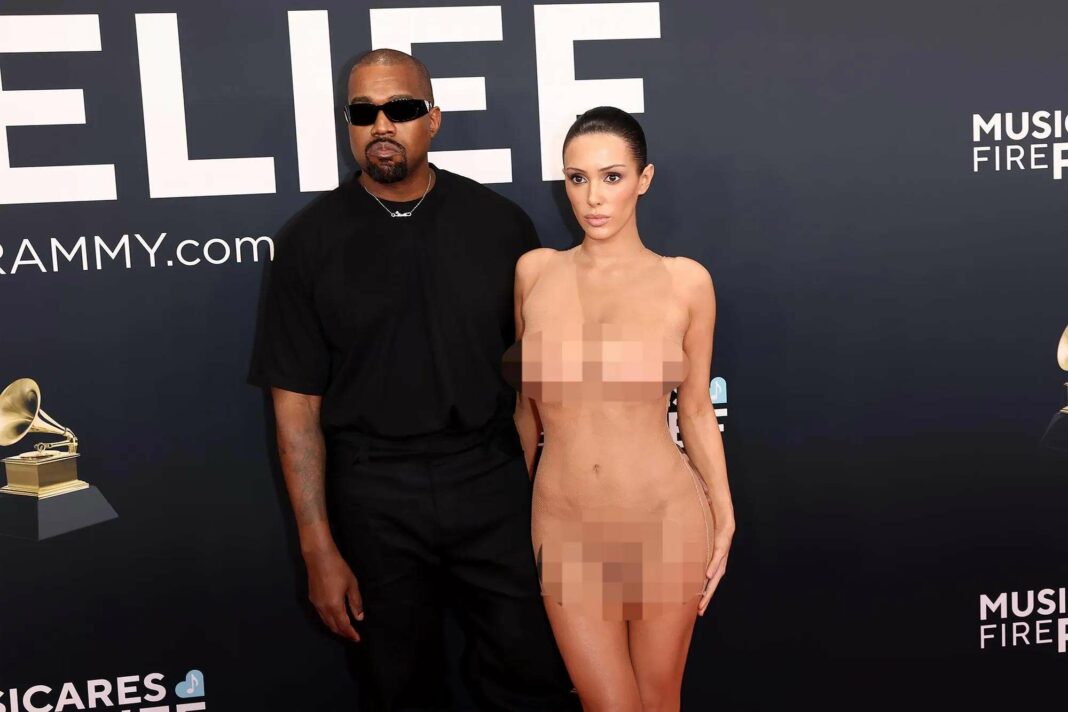 Kanye West dévoile les retouches de la 'robe invisible' de Bianca Censori aux Grammys : une transformation magique en 6 étapes