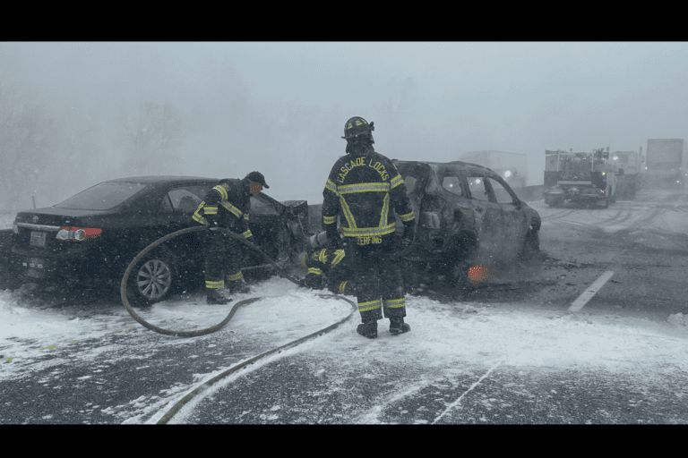 Carambolage de 100 véhicules en raison d'un blizzard : un accident interétatique spectaculaire