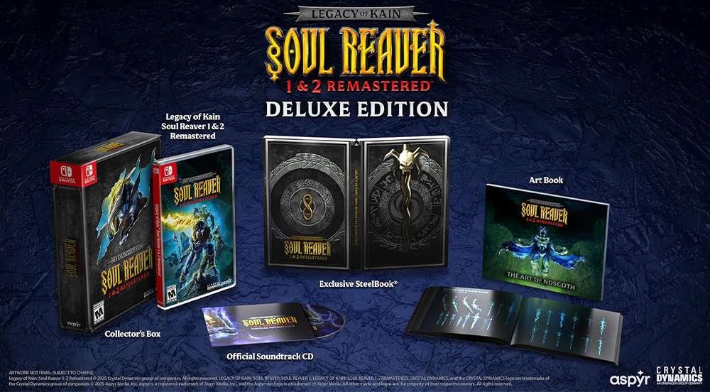 L'édition remasterisée en version physique deluxe de Legacy Of Kain : Soul Reaver 1&2 promet d'être incroyable.