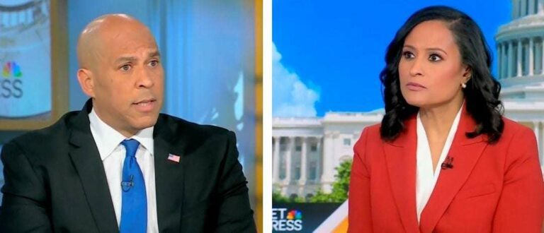 Cory Booker interrogé par un animateur de NBC sur l'efficacité des thèmes démocrates après une défaite électorale